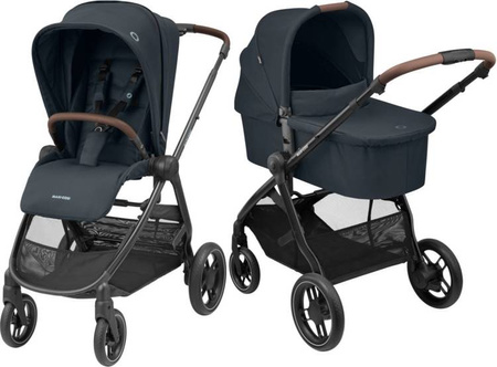 Maxi-Cosi Street + Wózek Głęboko-Spacerowy 2w1 Essential Graphite