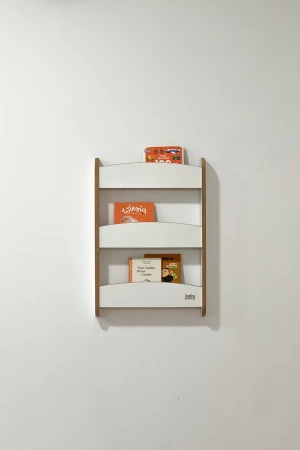 Baby Wood Slim Regał Ścienny S Biały
