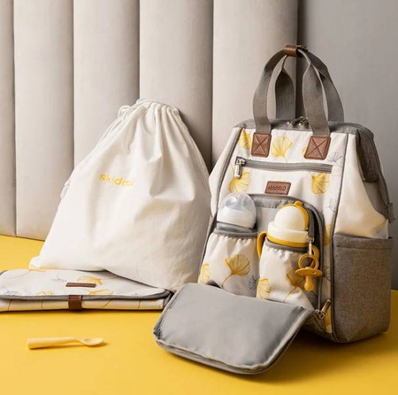 Skiddou Torba do Wózka Astrid Yellow Grey