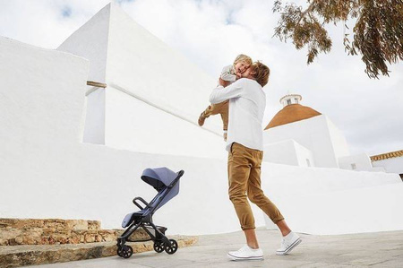 Easywalker Jackey Kompaktowy Wózek Spacerowy z Torbą Transportową Pebble Grey