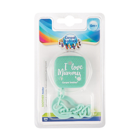 Canpol Babies Łańcuszek do Smoczka Uspokajającego I Love Mummy 2/434