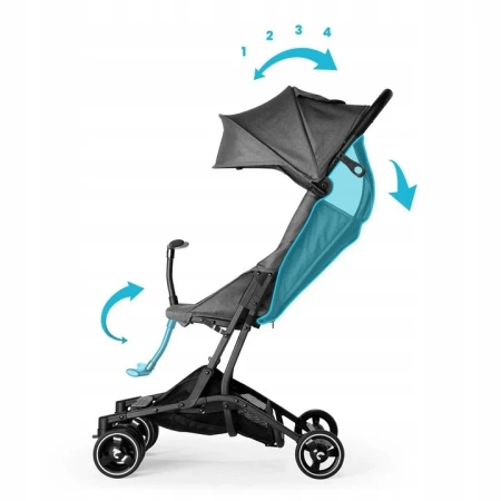 Kidnort Snöpetrel Wózek Spacerowy Czarny