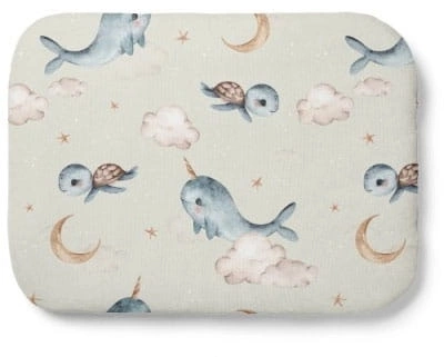 Waldin Poduszka Bambus 40x30 Wieloryb Oliwka