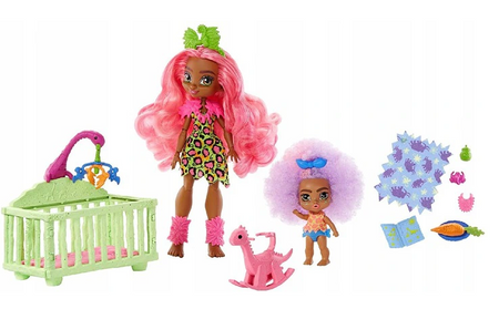 Mattel Cave Club Zestaw Lalka Jaskiniowa Opiekunka GNL92