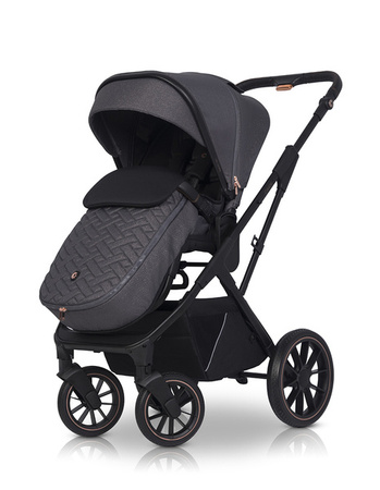 Cavoe Axo Shine Wózek Głęboko-Spacerowy 2w1 + Torba + Adaptery French Grey