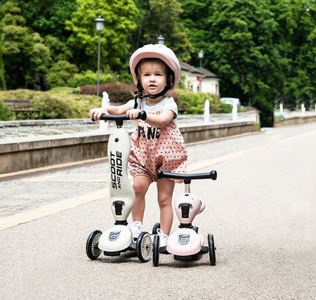 Scootandride Highwaykick 1 2w1 Jeździk i Hulajnoga 1-5 lat + Plecak Rose