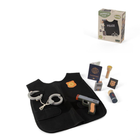 Dantoy Drewniany zestaw MAŁY POLICJANT dla dzieci