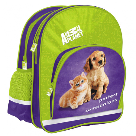 Starpak Plecak przedszkolny wielokomorowy piesek kotek Wielokolorowy STK 31-14