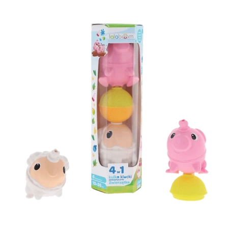 Trefl Zestaw Kulko - Klocków - Zwierzątka Farma: Świnka, Owieczka - 6 elementów