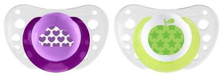 Chicco Physioforma Air Smoczek Uspokajający Silikonowy 6-16M+ 2Szt. Różowy