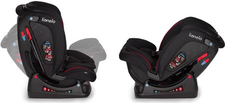 Lionelo Aart Fotelik Samochodowy 0-36 kg Black Carbon Red