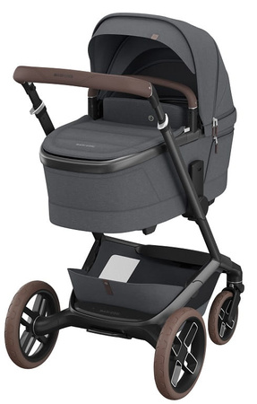 Maxi-Cosi Fame + Carrycot Wózek Głęboko-Spacerowy 2w1 Twillic Graphite