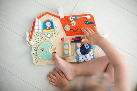 Lilliputiens Drewniana Tablica Manipulacyjna Farma 9m+