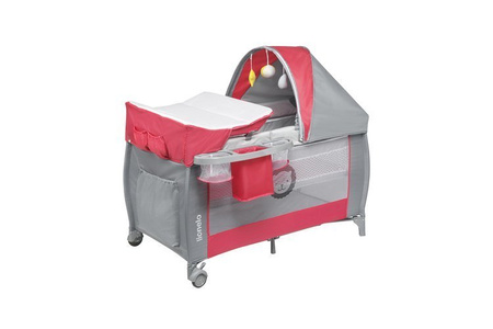 Lionelo Sven Plus Łóżeczko Turystyczne Desert Rose