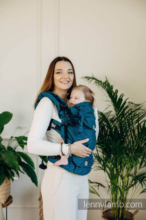 LennyLamb LennyUpGrade Nosidełko Regulowane Splot Tessara 100% Bawełna Basic Line Tanzanit