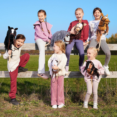 Hoppihorse Koń na Kiju Hobby Horse A3 Ciemny Brąz 66cm