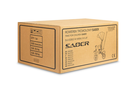 Toyz Saber Rowerek 3 Kołowy Light Pink