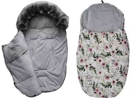 Eko Śpiworek Do Wózka SP-33 Kwiaty