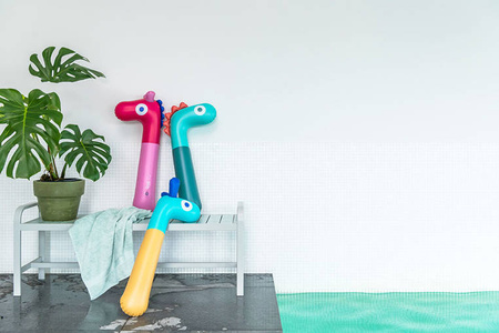 QUUT Dmuchany makaron do pływania Dino