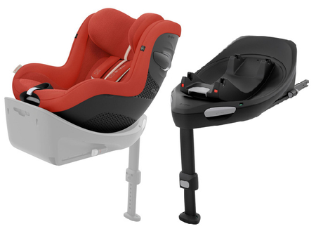 Cybex Sirona G I-Size Fotelik Samochodowy 0-20kg Plus Hibiskus Red + Cybex Baza G Black