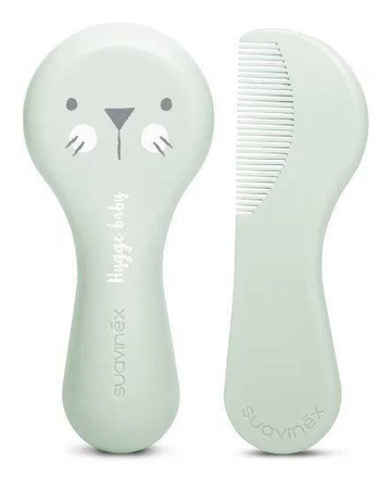 Suavinex Szczotka i Grzebień Zestaw Miętowy