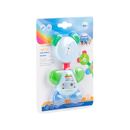 Canpol Babies Grzechotka Z Gryzakiem Wodnym - Miś 1 szt. Mix Kolorów