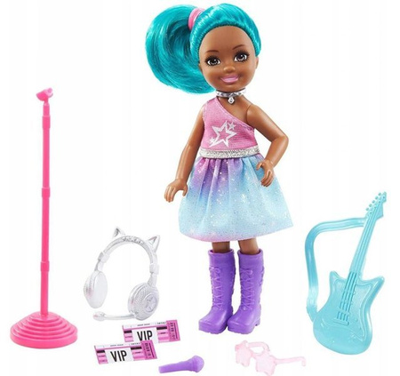 Barbie Lalka Chelsea Kariera GTN86 Gwiazda Rocka GTN89