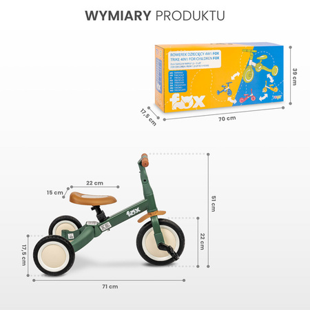 Toyz Fox Rowerek Biegowy Beige