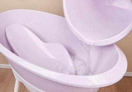 Luma Zestaw Kąpielowy 8 Elementów Wanienka i Akcesoria Speckles Lila