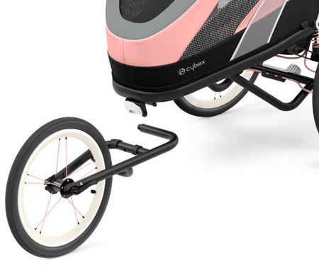 Cybex Zeno Siedzisko Przyczepki Do Biegania Do Roweru Cybex Sports Silver Pink