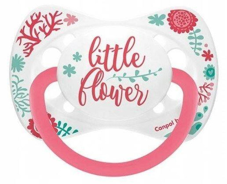 Canpol Babies Smoczek Uspokajający Silikonowy Symetryczny WILD 0-6m KORALOWY