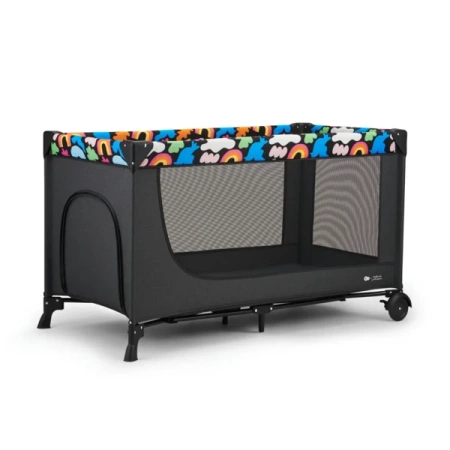 KinderKraft Joy 2 Łóżeczko Turystyczne Happy Shapes