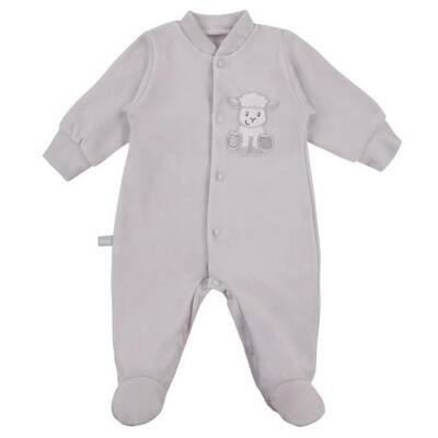 Eevi Pajac Welurowy Newborn Szary Rozmiar 62
