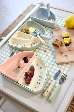 Lassig Zestaw silikonowych naczyń 3 el. Happy Fruit Lemon