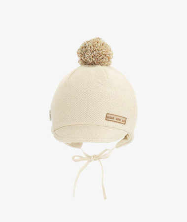Iltom Czapka Bawełniana Ecru 36cm