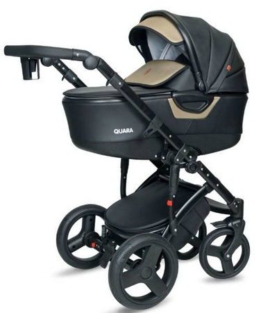 Coto Baby Quara Wózek Głęboko-spacerowy 02 Dark Grey Brown Eco
