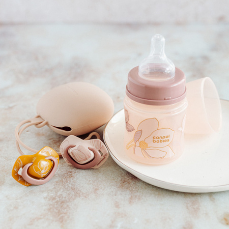 Canpol Babies Silikonowy Smoczek Symetryczny Light Touch Gold 6-18msc 2 szt 22/666_pin