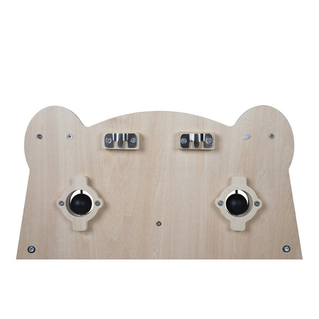 Janod Duża drewniana tablica manipulacyjna 20 aktywności Miś Pure 18m+