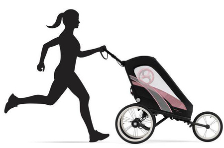 Cybex Zeno Wielofunkcyjna Przyczepka Do Biegania Do Roweru Cybex Sports Powder Pink by Anna Lewandowska