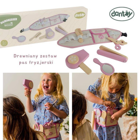 Dantoy Drewniany zestaw MAŁY FRYZJER