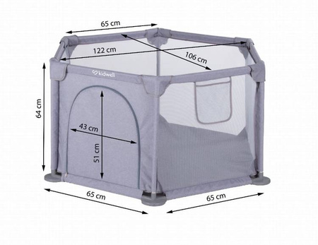 Kidwell Fanko Kojec 120x120 Gray