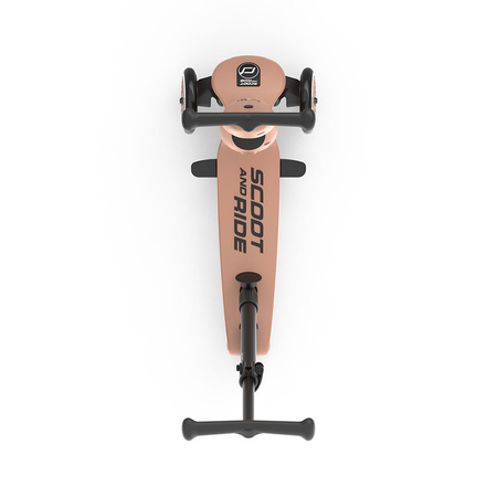 Scootandride Highwaykick 1 Push and Go 2w1 Jeździk i hulajnoga z rączką do prowadzenia 1-5 lat Mocha