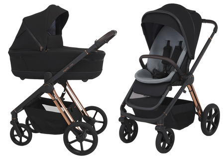 Espiro Miloo Wózek Głęboko-Spacerowy 10 Diamond Black