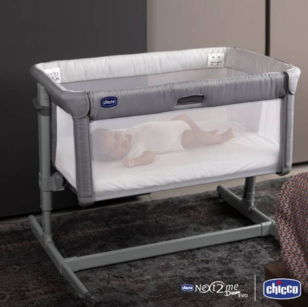 Chicco Next2me Dream Evo Łóżeczko Dostawne Grey Re_Lux