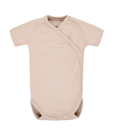 Poofi Body z Krótkim Rękawem Rozmiar 62 1-3m Latte