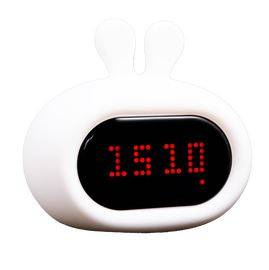 InnoGIO Silikonowa Lampka Nocna z Budzikiem GIOrabbit