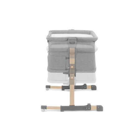 Kinderkraft Neste Grow Łóżeczko Dostawne Light Grey Full Wood