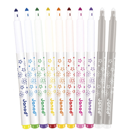 Janod Magiczne flamastry zmieniające kolor 10 kolorów 3+