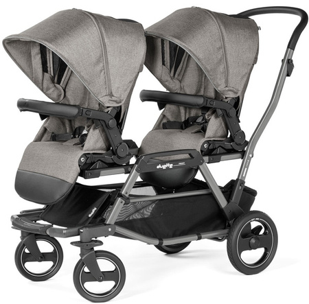PegPerego Duette Piroet Wózek Bliźniaczy City Grey