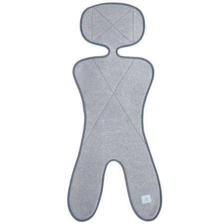 Simple Wool Little Merry 2.0 Wkładka Termoaktywna z Wełny Merino do Fotelika 0-13 kg Szary